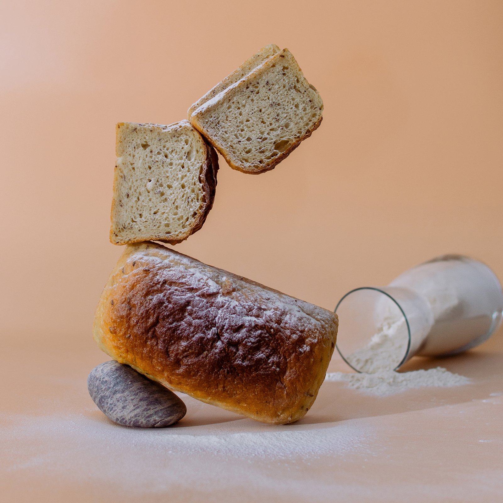 Molded scalded hard wheat bread ŽAGARĖS, sliced, 430 g - Image 2